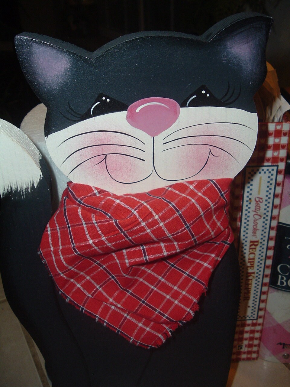 Black Cat Paper Towel Holder Etsy