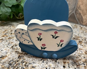 Teacup napkin holder