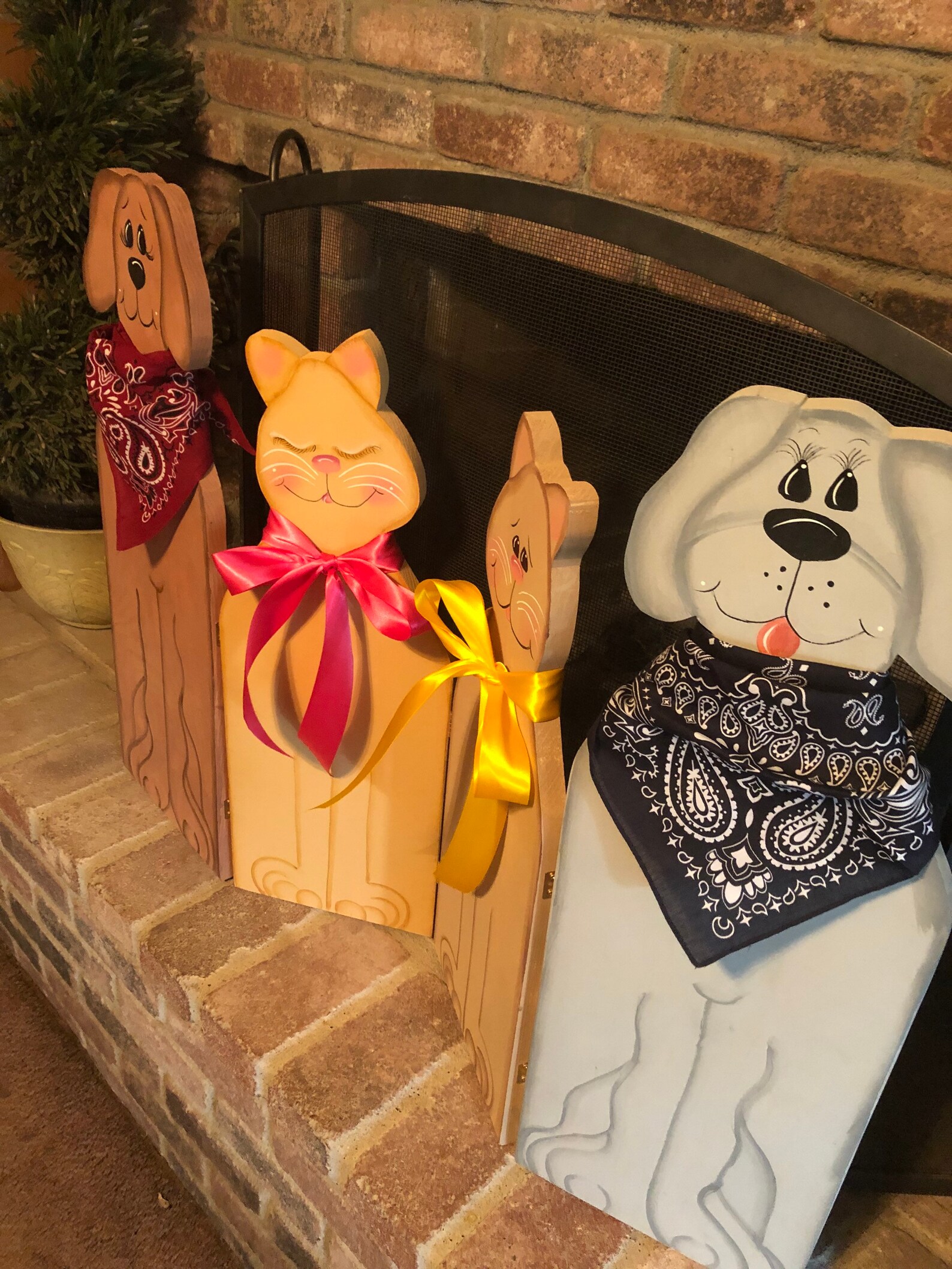 Dog Cat Fireplace Screen Etsy