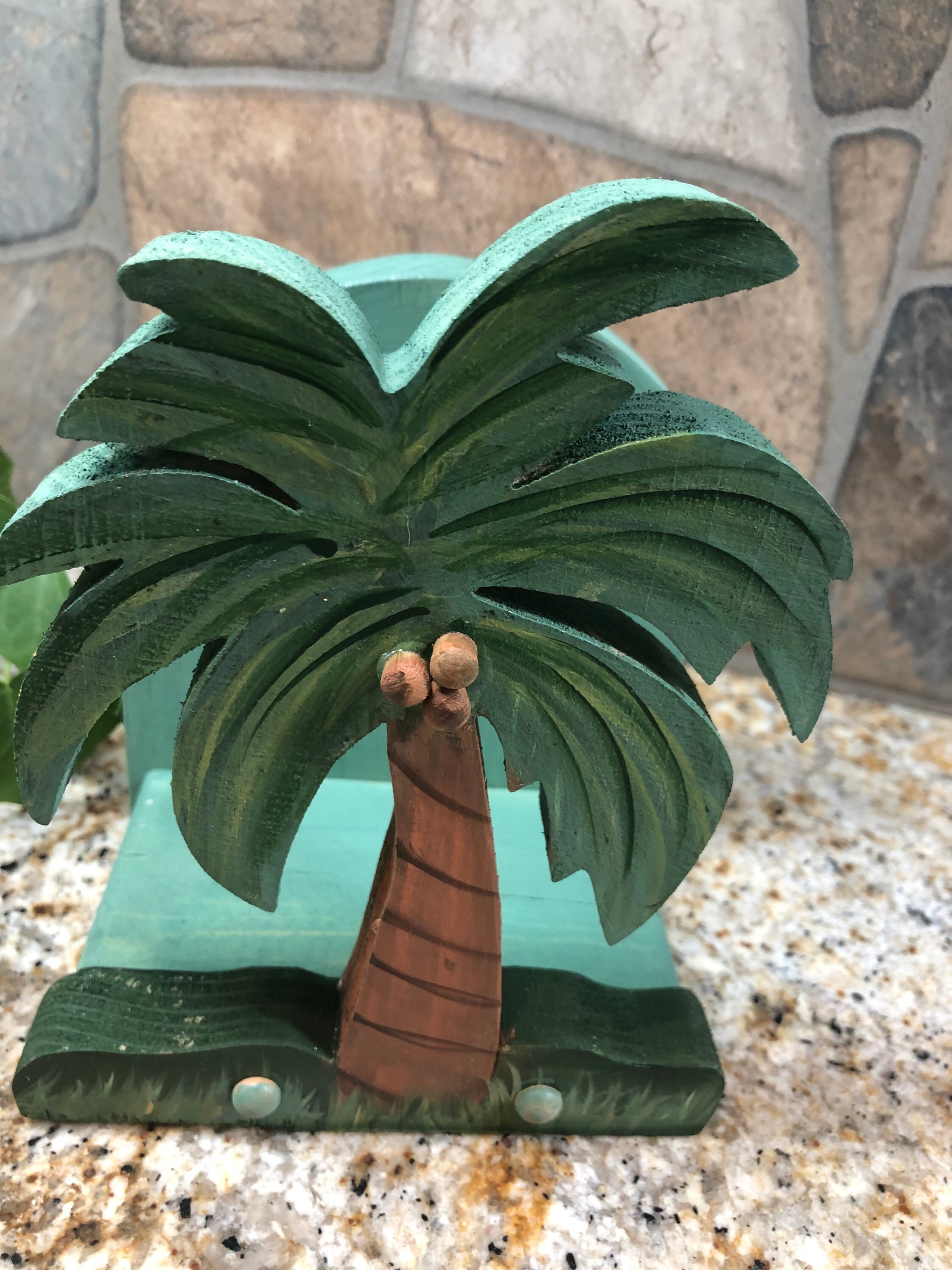 Palm Tree Napkin Holder Etsy