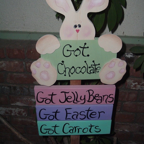 Got Chocolate Easter Garden Stake