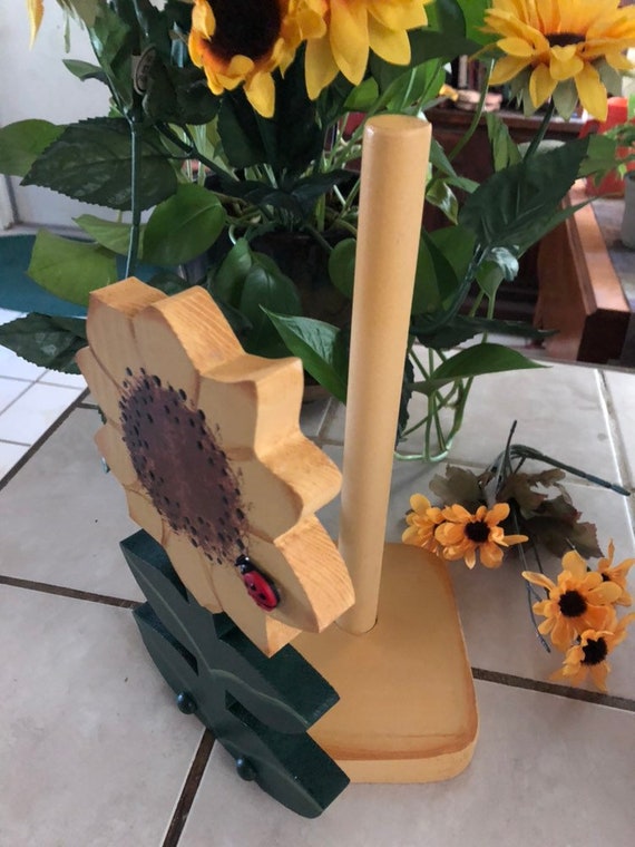 Sunflower Paper Towel Holder Etsy