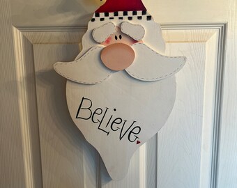 I Believe in Santa wall hanger