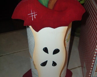 Apple paper towel holder