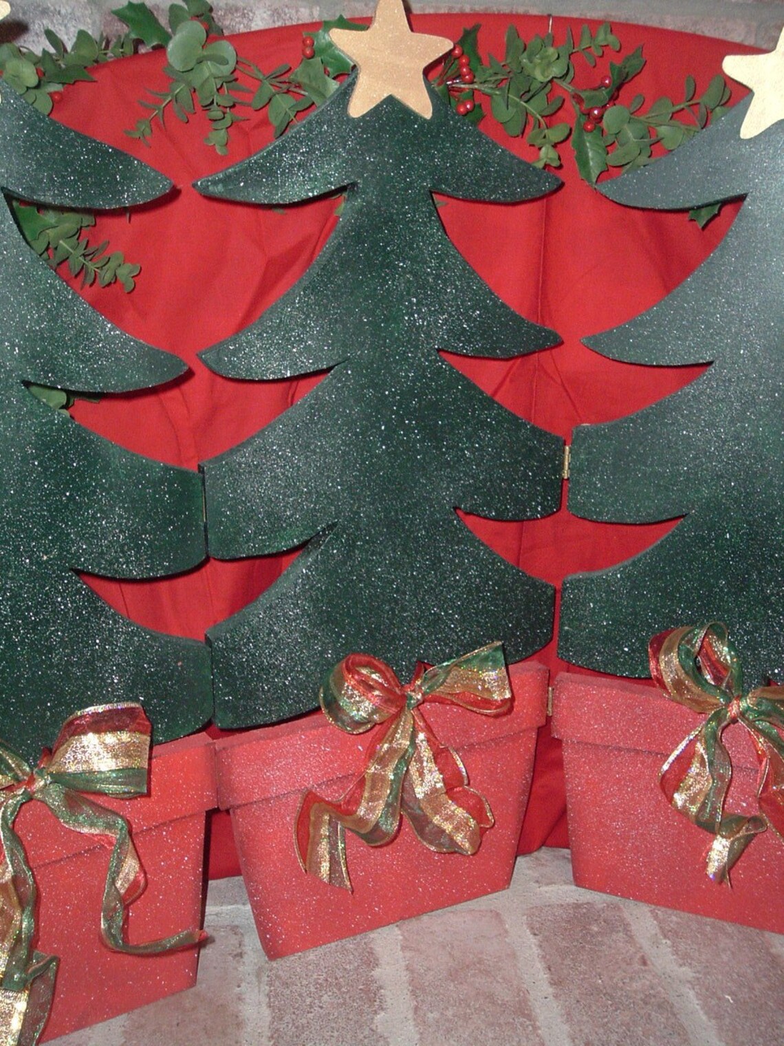 Country Christmas Fireplace Screen Etsy