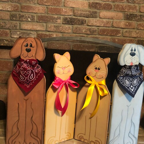 Whimsical Cat Fireplace Screen Etsy