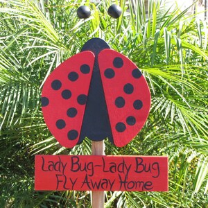 Lady Bug Garden Stake image 2