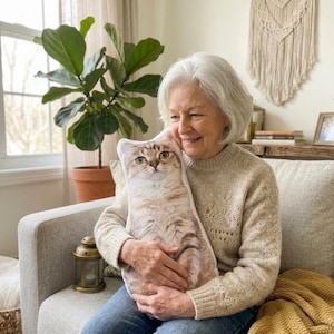 Custom Dog Cat Pillow from Photo | Personalized 3D-Shaped Pet Pillow | Mother's Day Gift | Pet Memorial Gift | Gift For Mom