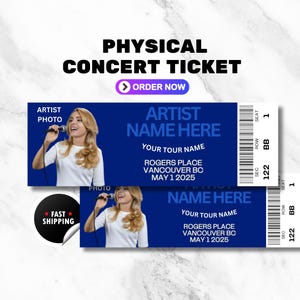 Physisches Ticket Megan Okay Tour Konzertgeschenk Karte Geburtstagsgeschenk Konzertkarte Souvenir Personalisiertes benutzerdefiniertes Ticket Stub Weihnachtsgeschenk