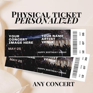 Personalisierte Physische Konzertkarte Geburtstagsgeschenk Geschenk Konzertkarte Souvenir Ticket Stub Konzertandenken Land Konzert Weihnachtsgeschenk