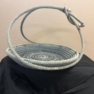 Z-5 Lariat rope basket  blue
