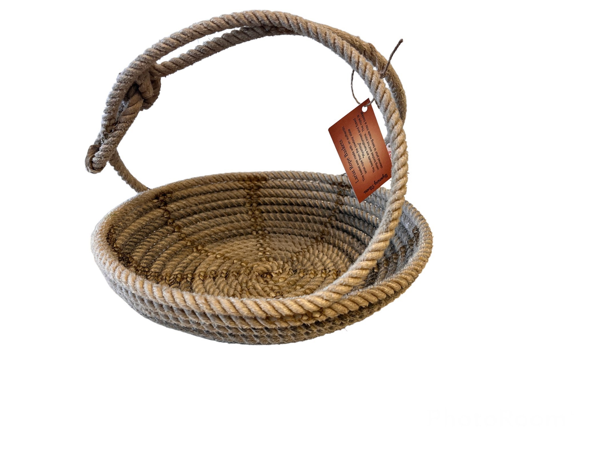 A22tan lariat rope basket