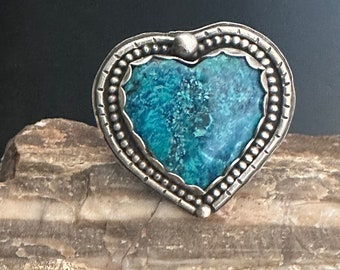Shatuckite heart artisan ring