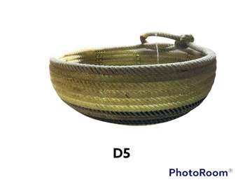 D5- lasso rope basket- green apple