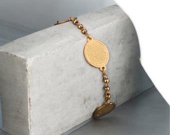 Gold plated Ayatul Kursi bracelet