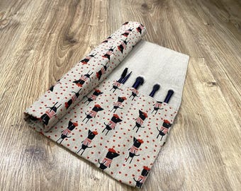 Makeup Brush Roll Pattern, Beginner Sewing Project (PDF Pattern)