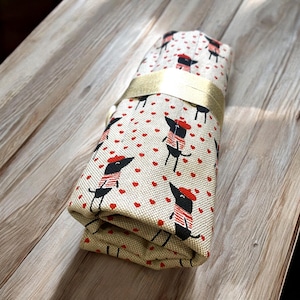 Fabric Roll Up Pencil Case Sewing Pattern: Beginner Artist Roll (PDF)