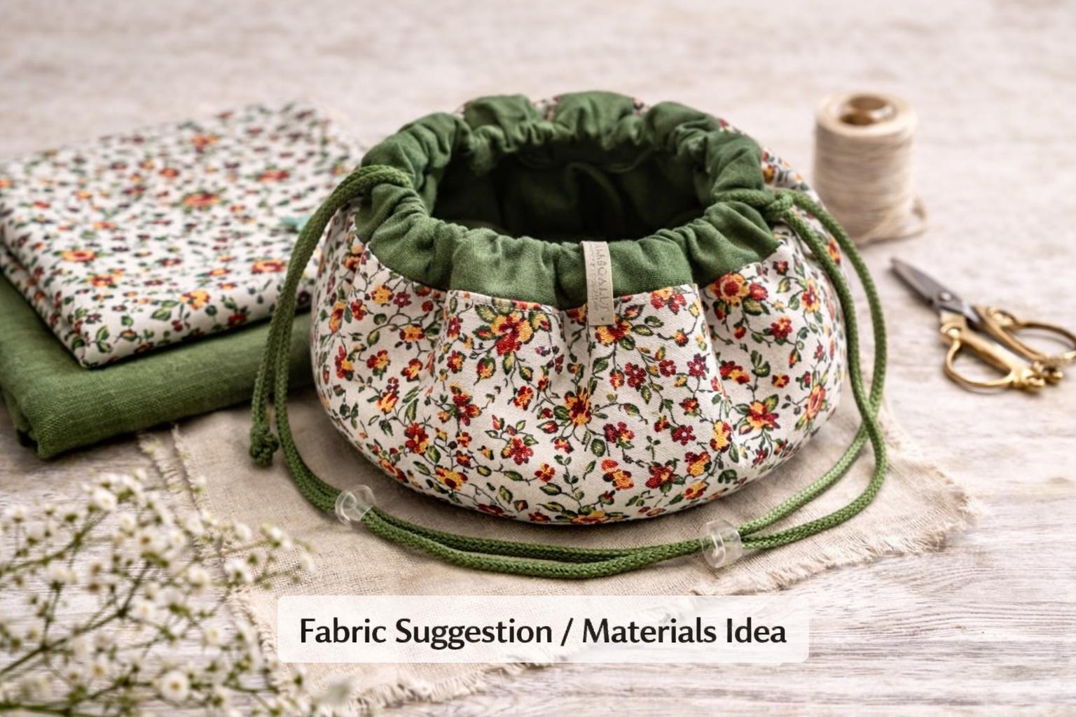 Drawstring Makeup Bag Pattern PDF, Easy Cosmetic Pouch Sewing Pattern ...