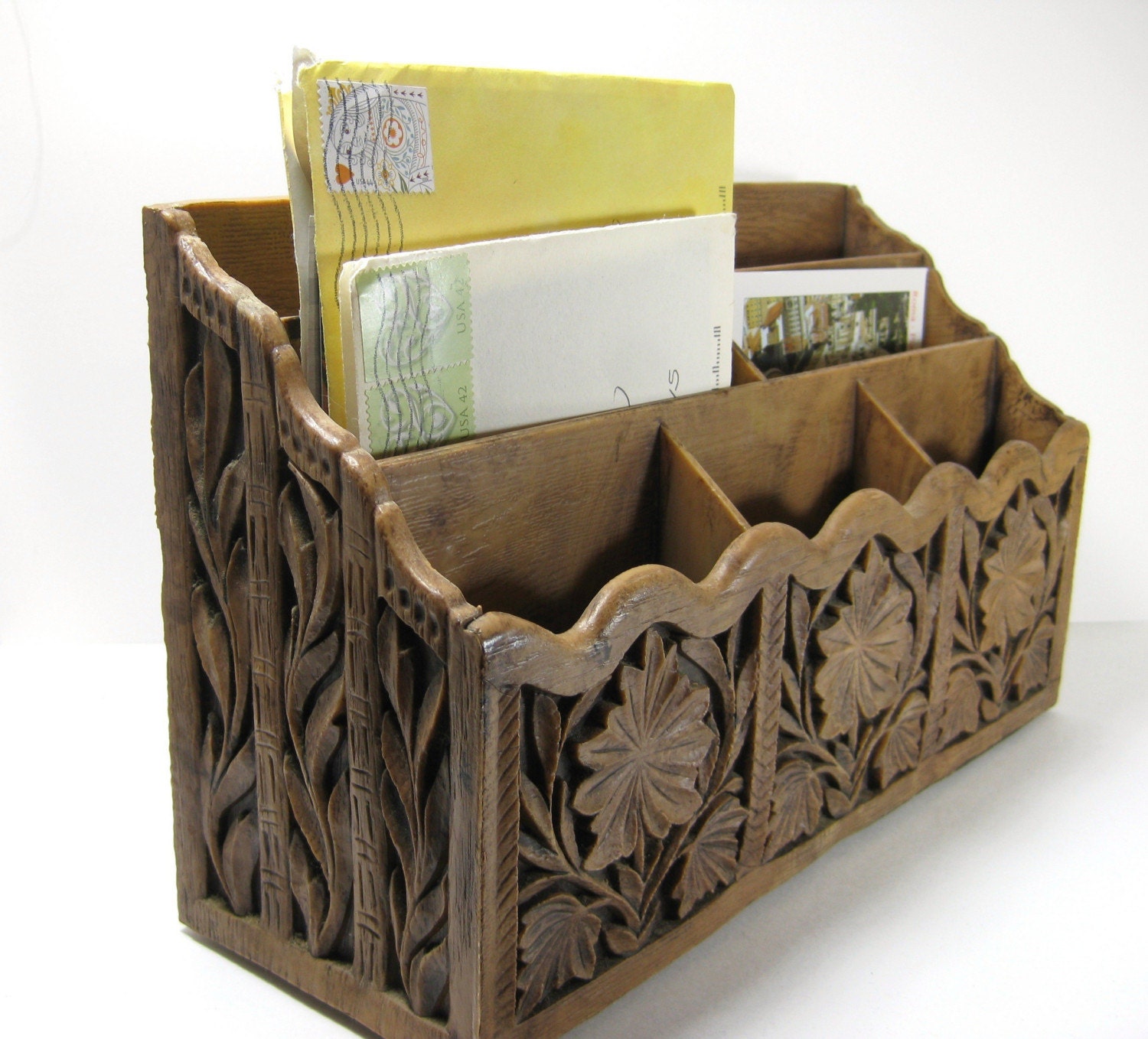 Vintage Mail Organizer or Desk Organizer by Lerner Etsy