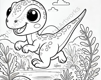 Dinosaur Coloring Pages – 10 Printable Designs for Kids (PDF/PNG