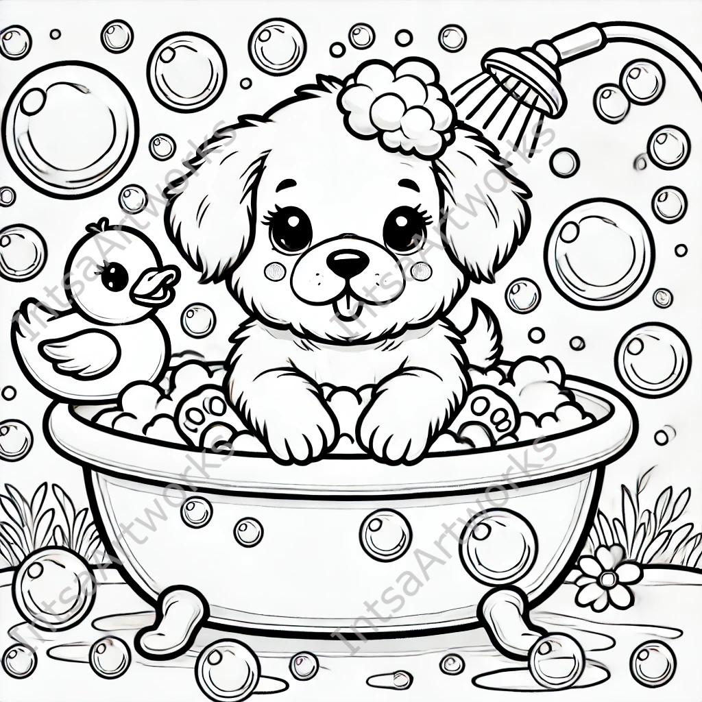 10 Cute Puppy Coloring Pages for Kids â Printable Dog Coloring Sheets