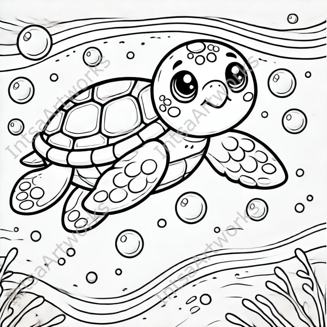 Ocean Animals Coloring Pages – Kids Activity, Sea Creatures (PDF/PNG ...