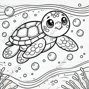 Unterwasser Ausmalbilder - 10 süße Meerestiere Designs für Kinder