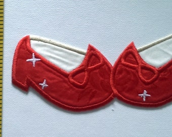 DIY Iron On Applique Patch,  Ruby Slippers