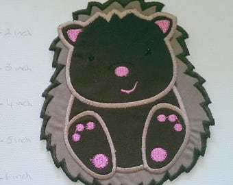 Iron On Patch Applique Echida, Hedgehog, Porcupine