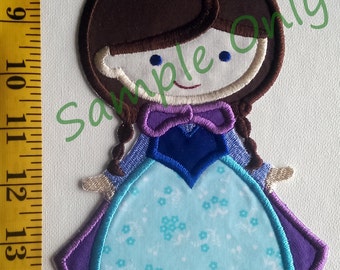 DIY Iron On Appliqué Patch Winter Princess