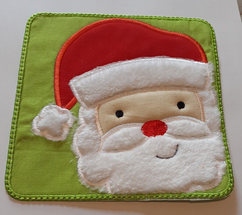 Iron On Patch Santa applique, Saint Nick, Christmas Patch, Christmas image 1