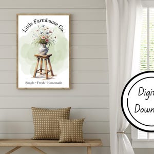 Farmhouse Decor, Farmhouse Wall Art, Digital Download Wall Art, Rustic Charm Decor, Farmhouse Wall Print