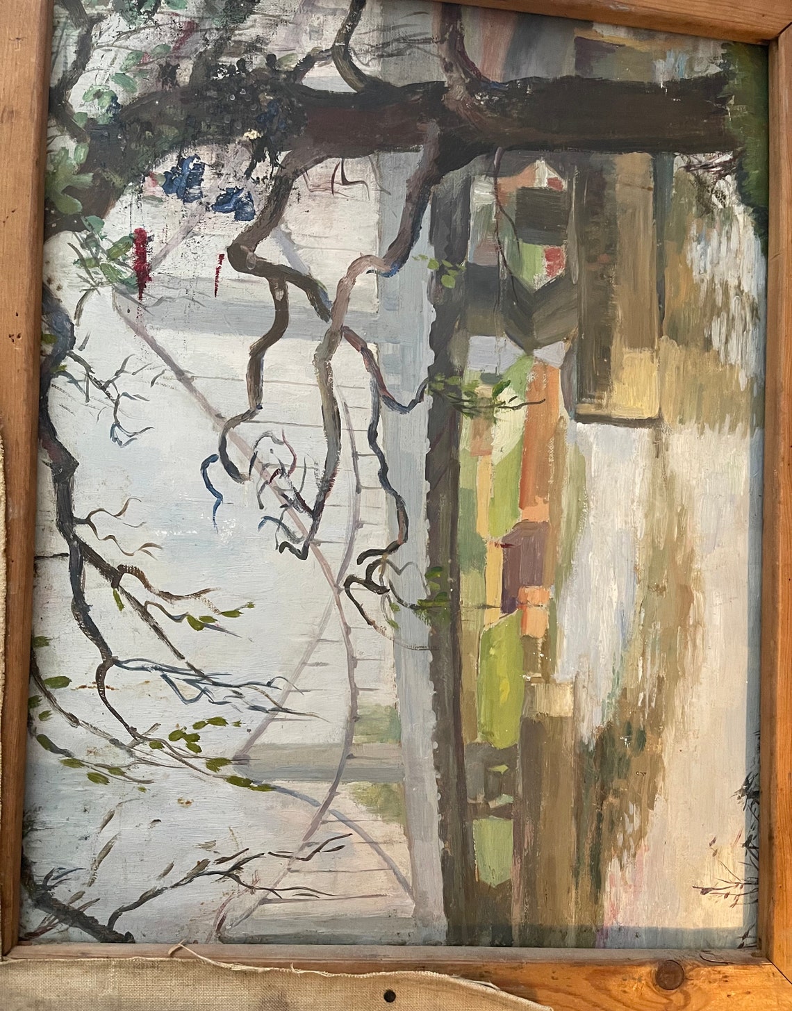 Original Vintage Oil Portrait Painting on Board by Hubbard - Etsy