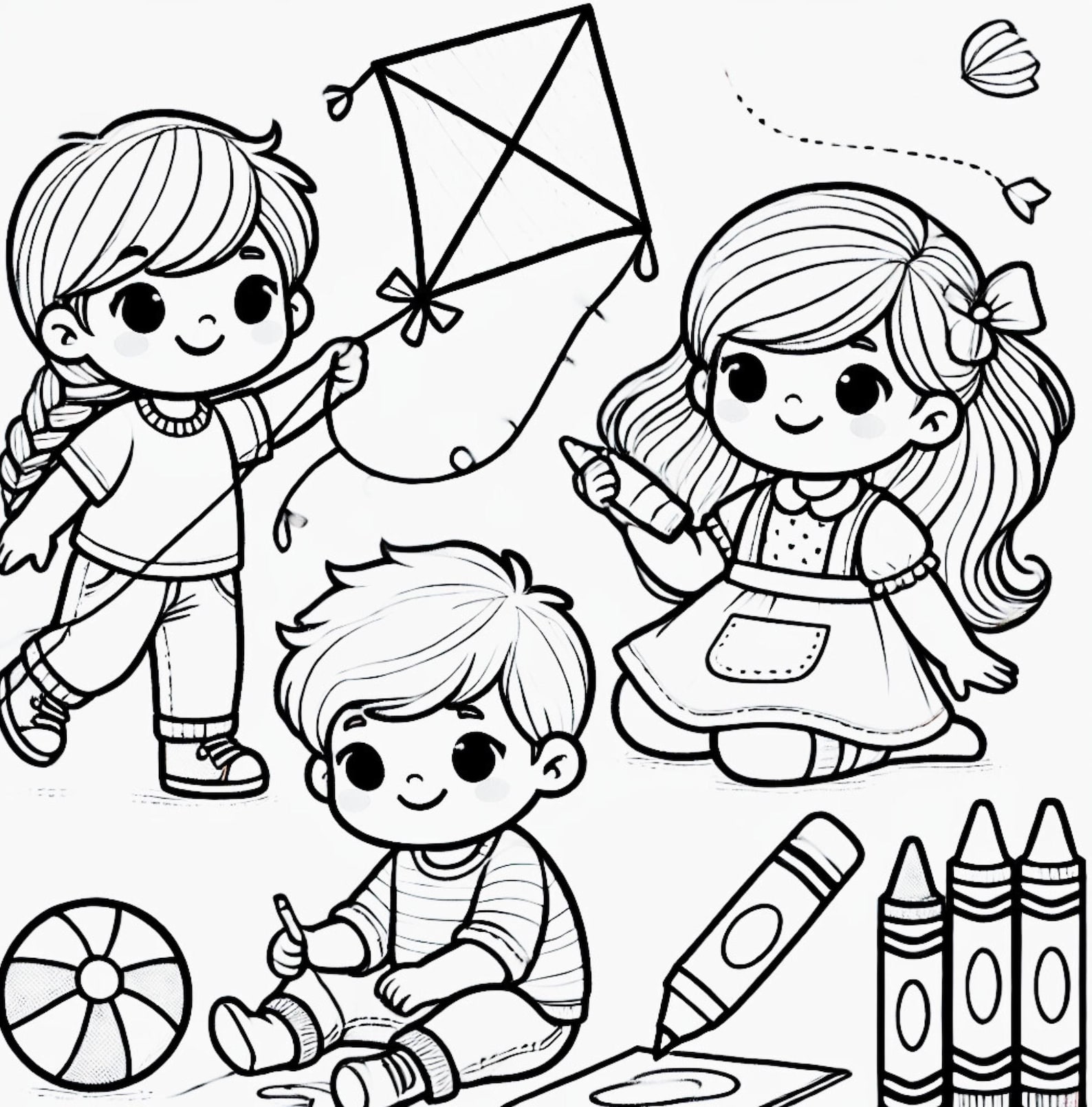 Coloring Book: Beach Fun – 40 Activities for Kids - Etsy
