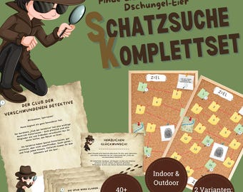 Treasure hunt children's birthday games scavenger hunt detective party detective birthday detective treasure hunt game party games