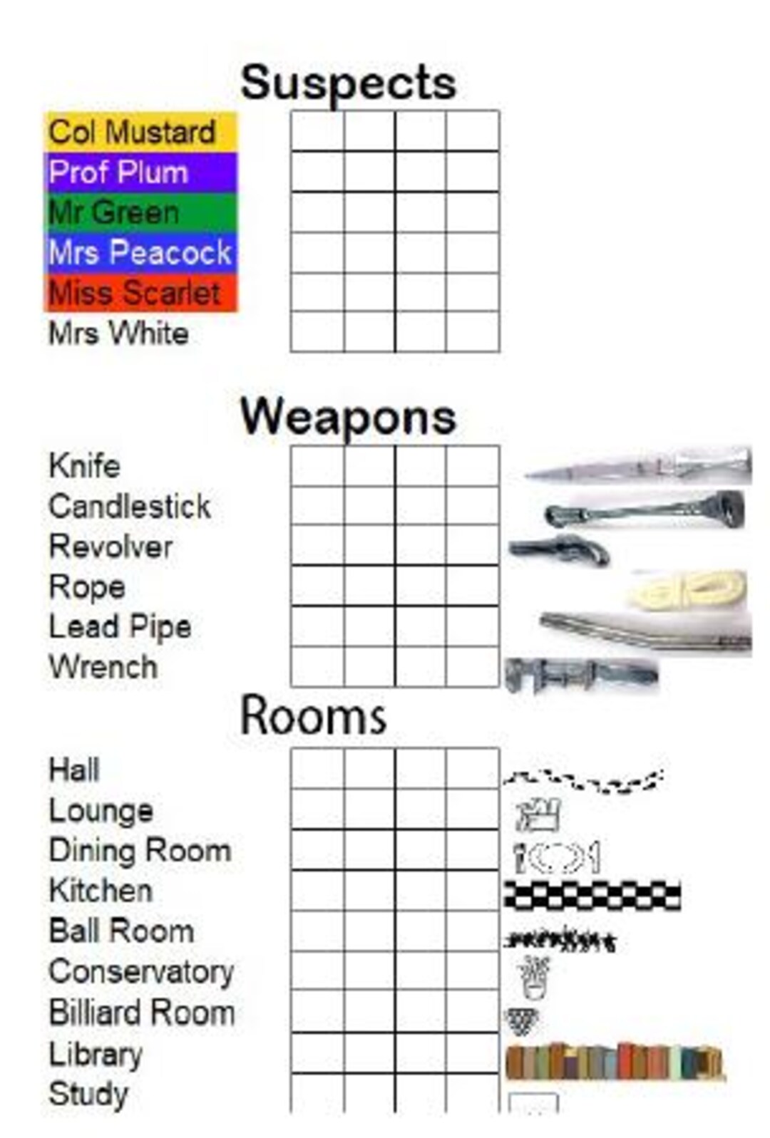 Clue Detective Notes With Graphics - Etsy