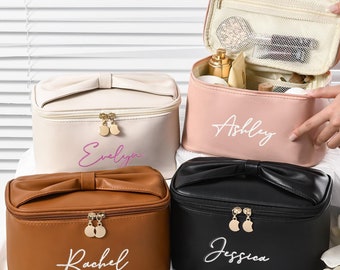 Personalisierte, bestickte Kosmetiktaschen, individuelle Kosmetiktaschen, Geschenke für Junggesellinnenabschiede, Geschenke für Brautjungfern, Make-up-Organizer, Geschenk zur Brautparty