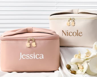 Personalized Embroidered Makeup Bag, Custom Cosmetic Bag, Bachelorette Party Gifts, Bridesmaid Gifts, Makeup Organizer, Bridal Shower Gift