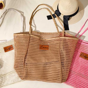 Strandtasche für Mädchen Reise, Brautjungfer Strandtaschen, individuelle Bachelorette Reisegeschenke für sie, Sommer-Hobo-Tasche, Brautjungfer Vorschlag Taschen