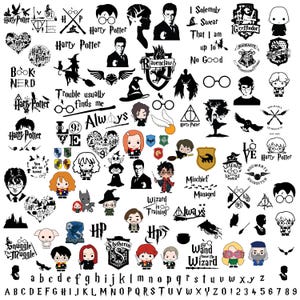 Paquete de películas Mega SVG, fuentes, archivos SVG, archivos PNG, paquete de películas escolares, SVG para camisetas, archivos SVG para Cricut, descarga fácil