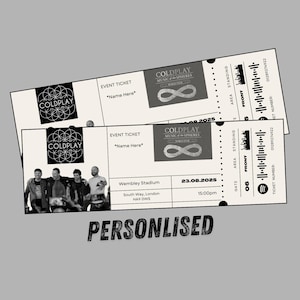 Coldplay Music of the Spheres World Tour Ticket. 2025