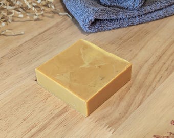 Sweet Turmeric & Honey Goat Milk Soap Bar - Brightening Soap, Natural Turmeric, Honey Turmeric Benefits, Skincare, Holiday Gift for Her