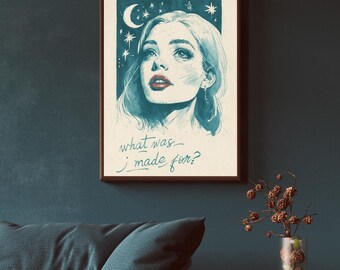 Retrato de mujer en estilo cómic para decorar el hogar