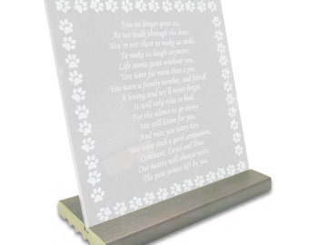 Granite Pet Memorial Stand with or without Support Stakes – Indoor or Outdoor – Fits The 12 x 12 x 3/8 Inch Granite Memorial