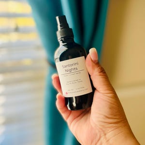 Handcrafted 4 oz room sprays for air, fabric, and linen. Vegan, cruelty-free, and alcohol-free