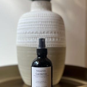 Handcrafted 4 oz room sprays for air, fabric, and linen. Vegan, cruelty-free, and alcohol-free