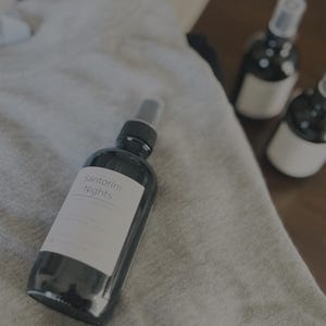 Handcrafted 4 oz room sprays for air, fabric, and linen. Vegan, cruelty-free, and alcohol-free