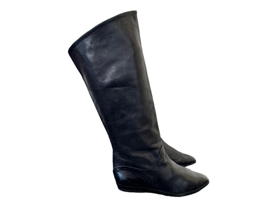 Vintage Boots-Black Boots-US Women Size 7.5-Bando… - image 5