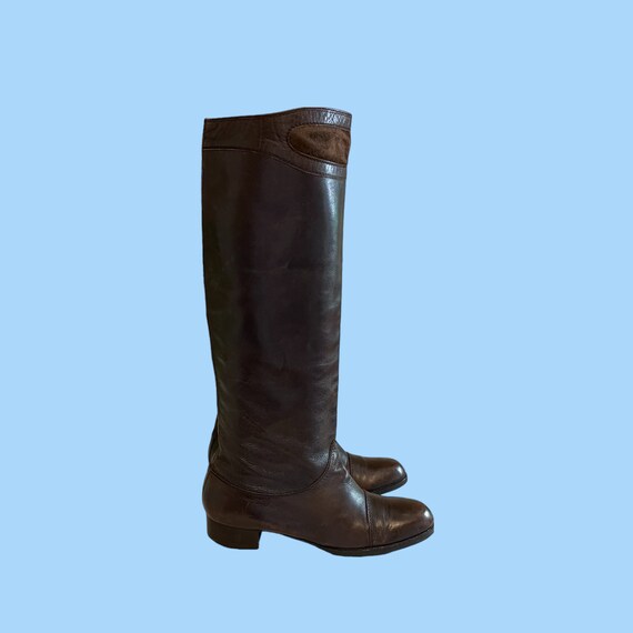 Vintage Boots-Boots-Size 8.5 Boots-Brown Boots-Ta… - image 2