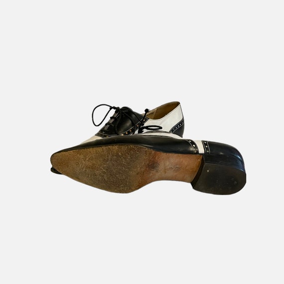 Vintage Shoes-Shoes-Size 8 Shoes-Black shoes-Whit… - image 7